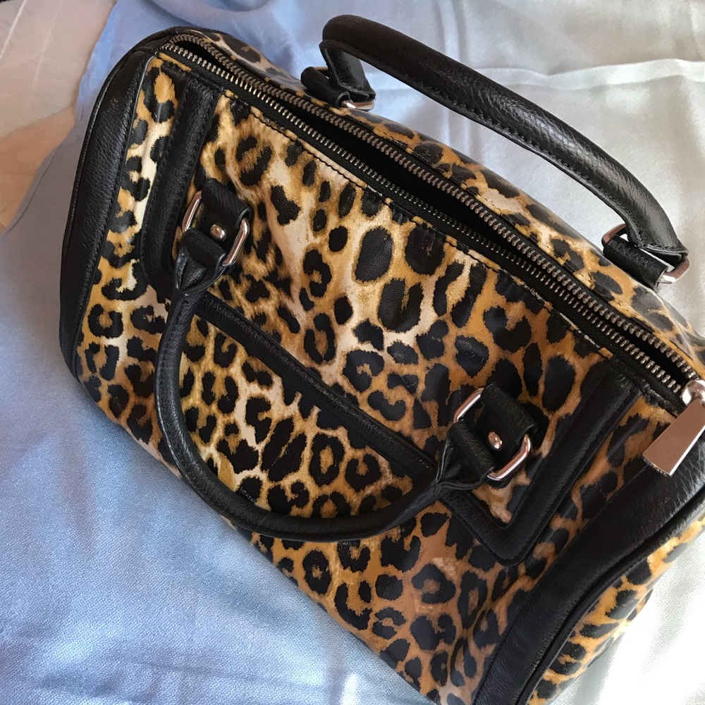 Express Cheetah Print Satchel